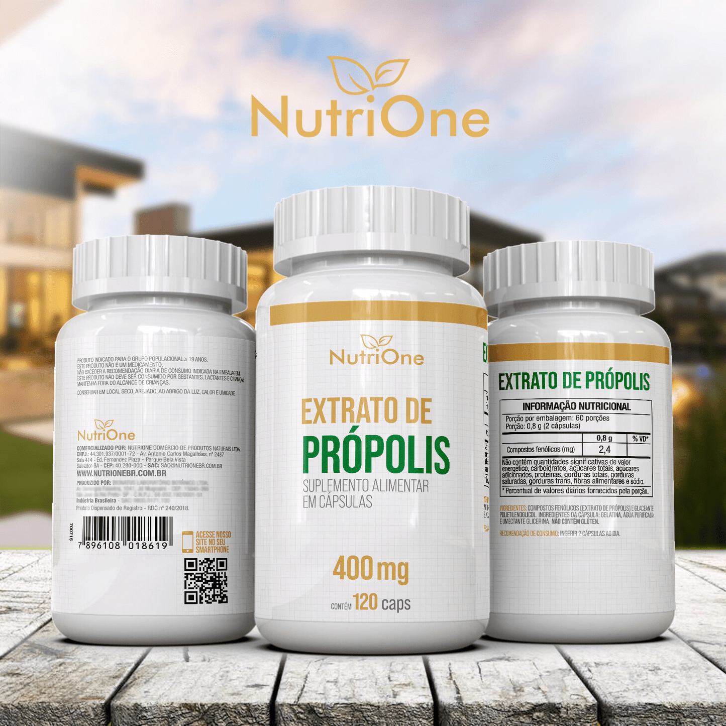 Extrato Própolis Verde 120 Cápsulas 400mg Softgel - Nutrione