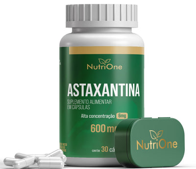 Astaxantina NutriOne  – Alta Concentração 6mg  – 30 Cápsulas