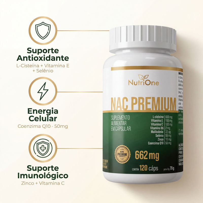 NAC Premium 8 Ativos 120 Cápsulas