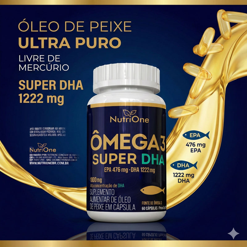 Ômega 3 Super DHA 1698mg 60 Softgels