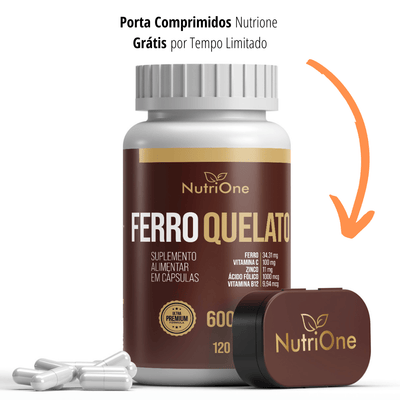 Fórmula Premium Ferro Quelato + 4 Ativos Concentrados 120 Cápsulas