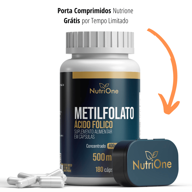 L - Metilfolato, Metilfolato de Calcio 180 Cápsulas - NutriOne E - commerce