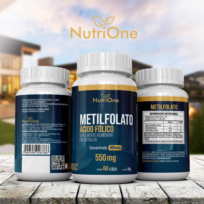 L - Metilfolato, Metilfolato de Calcio 60 Cápsulas - NutriOne E - commerce