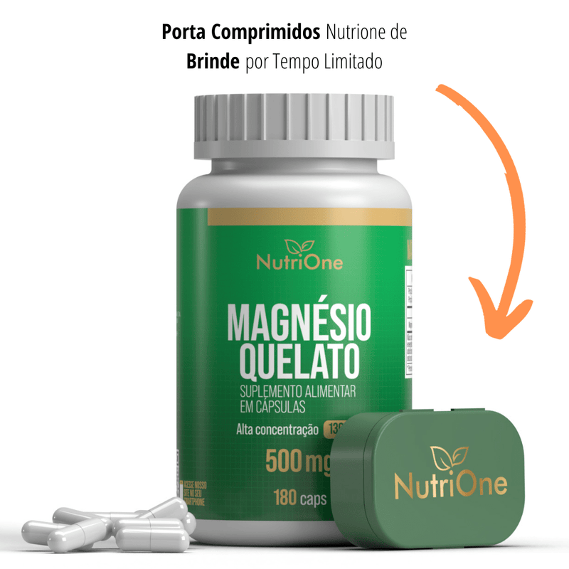 Magnésio Quelato (Bisglicinato) 180 Cápsulas - NutriOne E - commerce