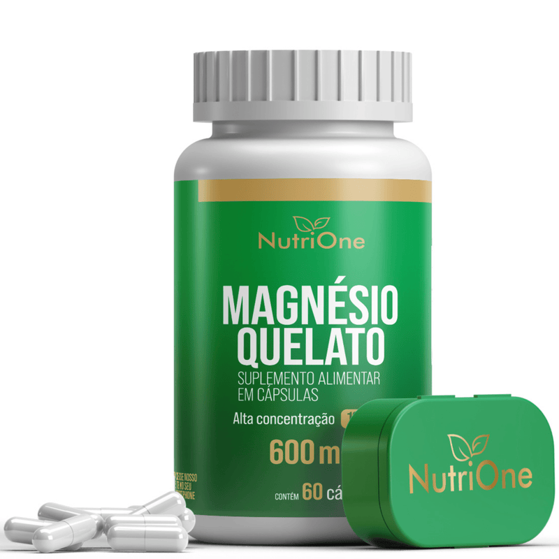 Magnésio Quelato (Bisglicinato) 60 Cápsulas - NutriOne E - commerce