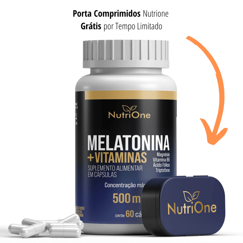 Melatonina 60 Cápsulas + Triptofano, Magnésio, Metilfolato e Vitamina B6 - Nutrione - NutriOne E - commerce