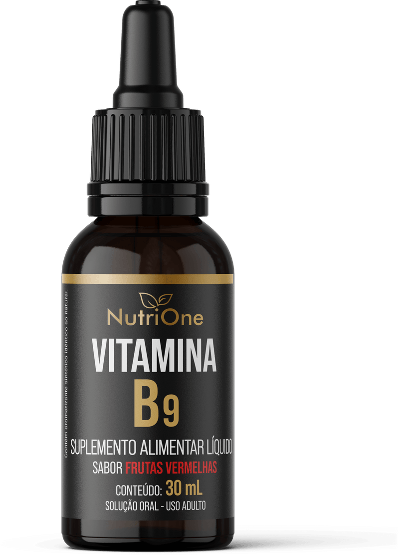 Metilfolato, Vitamina B9, L - Metilfolato de Cálcio Líquido 360 Doses de 1 Gota - NutriOne E - commerce