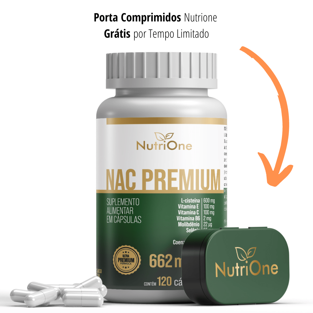 NAC Fórmula Premium 8 Ativos Concentrados 120 Cápsulas - NutriOne E - commerce