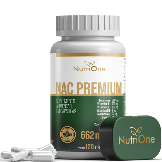 NAC Fórmula Premium 8 Ativos Concentrados 120 Cápsulas - NutriOne E - commerce