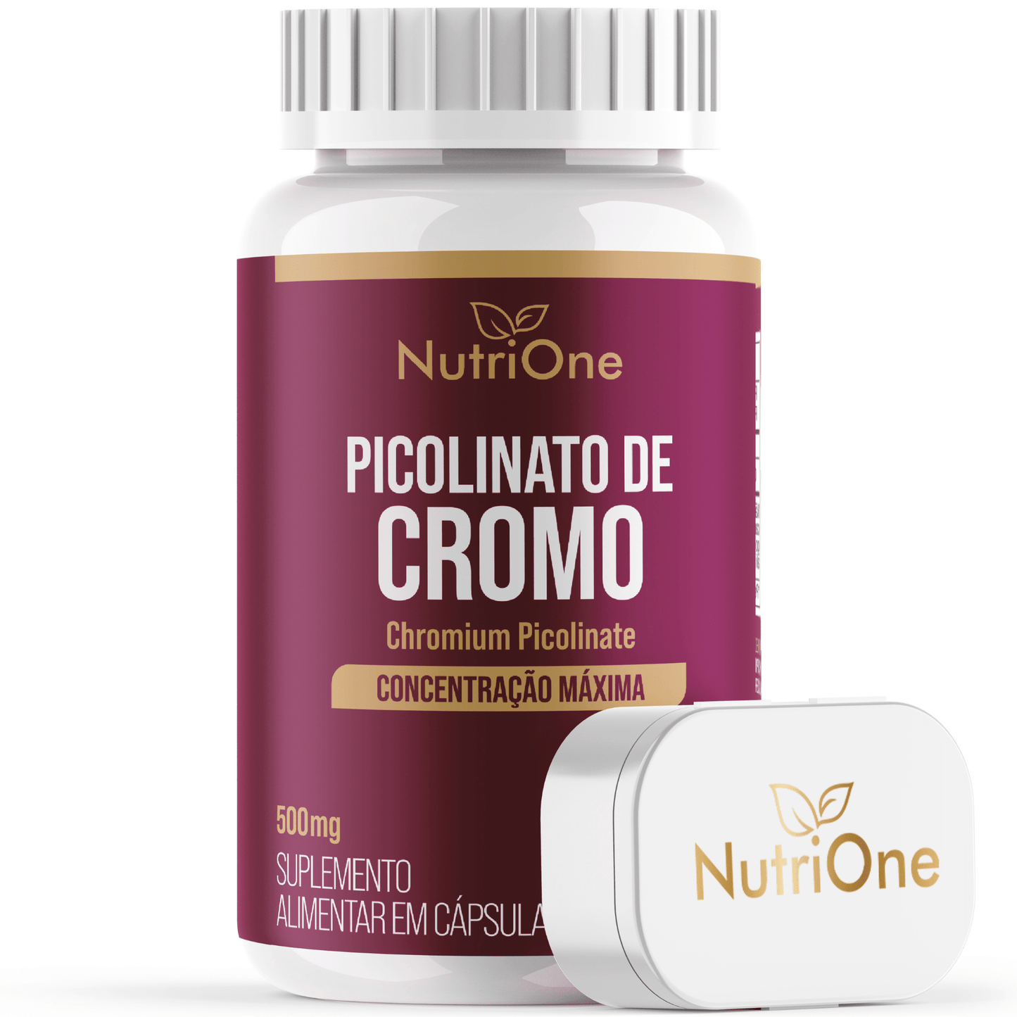 Picolinato de Cromo 250mcg de Cromo por Cápsula - 60 Cáps Concentração Máxima Chromium Picolinate Sem Glúten - Nutrione - Nutrione