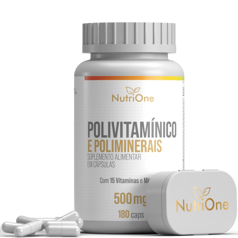 Polivitamínico Premium 15 Nutrientes Essenciais 180 Cápsulas - NutriOne E - commerce