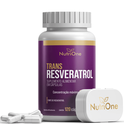 Trans-Resveratrol Concentrado 500mg 120 Cápsulas