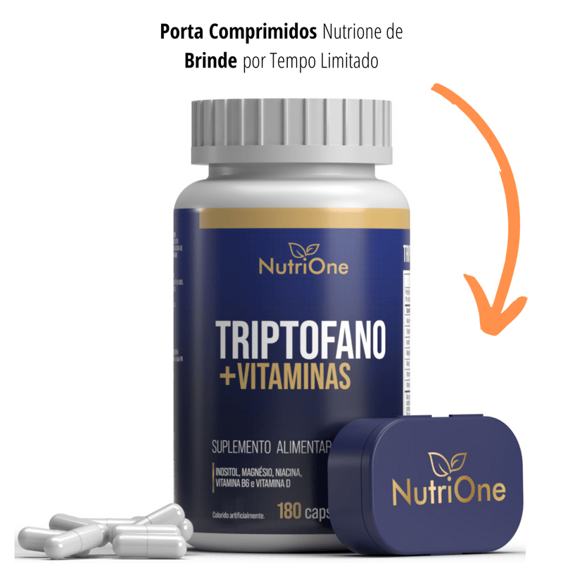 Triptofano + Vit. e Minerais 180 Cápsulas 500mg - NutriOne E - commerce