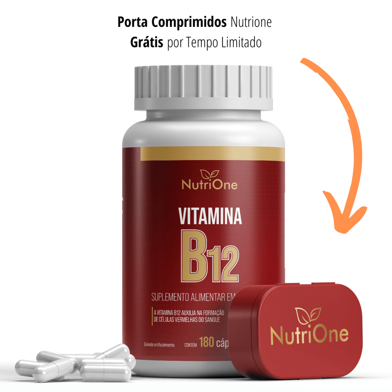Vitamina B12 Máxima Concentração 180 Cápsulas - NutriOne E - commerce