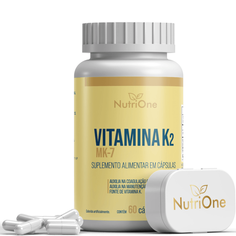 Vitamina K2 Mk7 Menaquinona 60 Cápsulas - NutriOne E - commerce