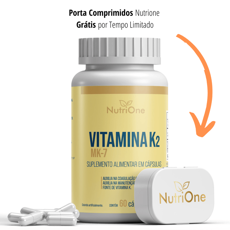 Vitamina K2 Mk7 Menaquinona 60 Cápsulas - NutriOne E - commerce
