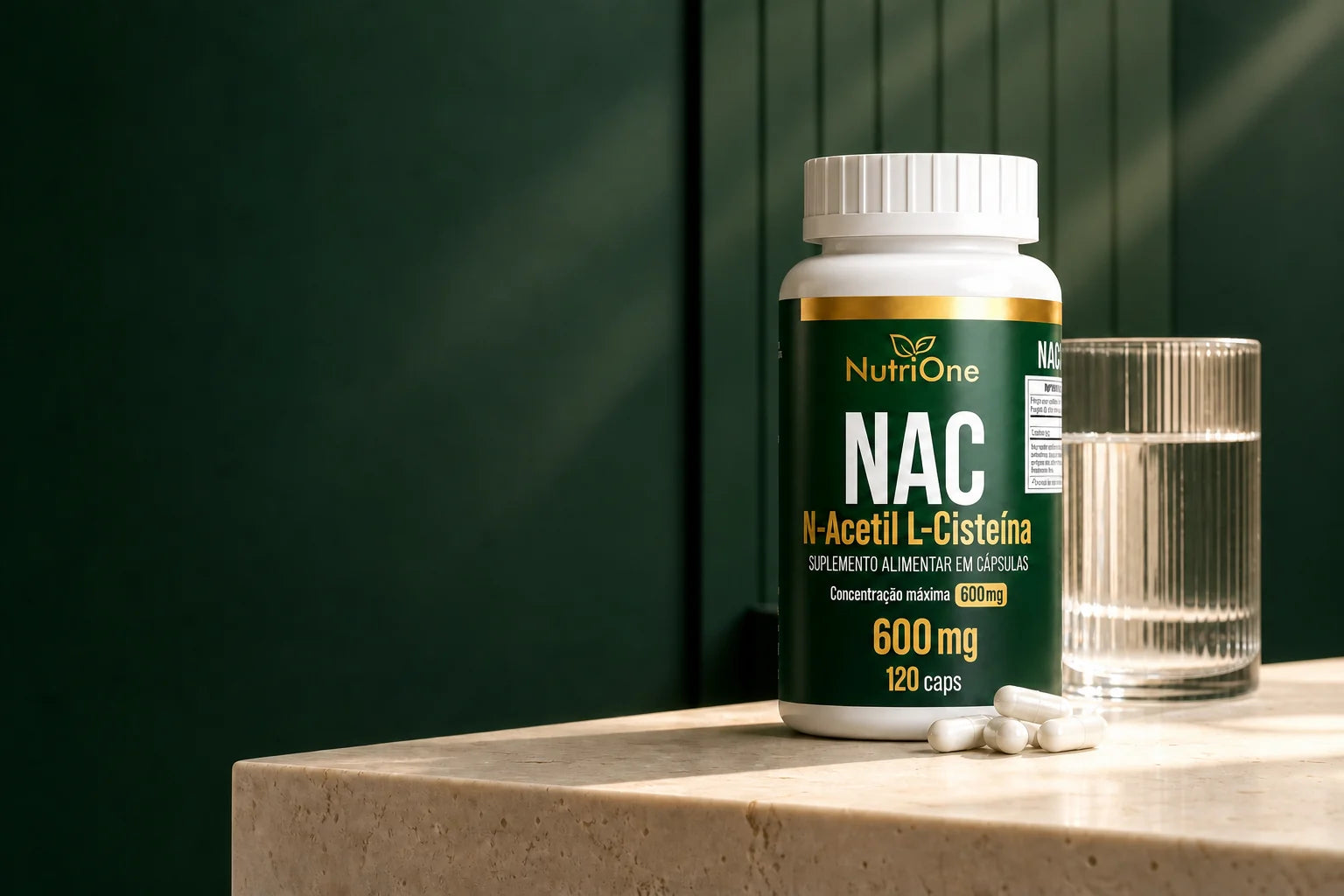 NAC N-Acetil L-Cisteína 600 mg com 120 cápsulas Nutrione